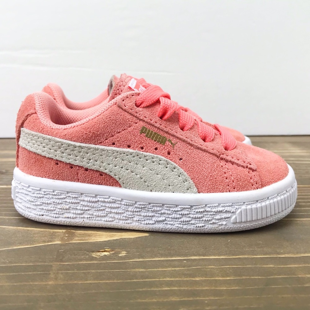 Toddler Puma Suede Classic Sz 4C Coral